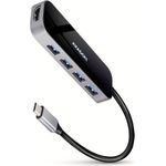AXAGON HMC-6H4A USB-Hub, 4x USB-A + HDMI, USB-C 3.2 Gen 1, PD 100W - 20 cm USB-C-Kabel (HMC-6H4A)
