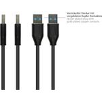 Alcasa 2831-AA005S USB Kabel 0,5 m USB 3.2 Gen 2 (3.1 Gen 2) USB A Schwarz (2831-AA005S)