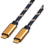 ROLINE GOLD USB4 Gen3x2 40Gbit/s Kabel C-C ST/ST 100W 2m (11.02.9039)