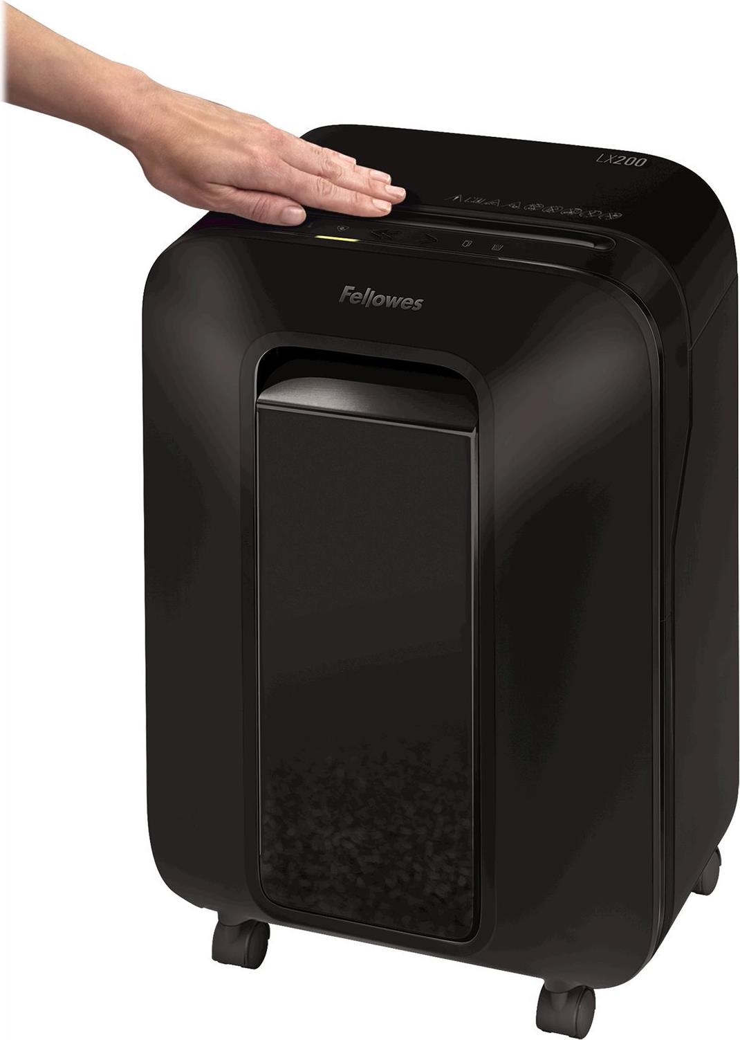 Fellowes Powershred LX200 Aktenvernichter Mini-Cut 12 Blätter Schwarz
