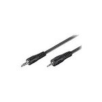 Wentronic Goobay Klinke-Klinke-Verbindungskabel, Schwarz, 2 m - Klinke 3,5 mm-Stecker (3-Pin, Stereo) > Klinke 2,5 mm-Stecker (3-Pin, Stereo) (50459)