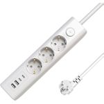 MicroConnect 3-way USB Schuko Power Strip (MC-GRU00315WS-USB)