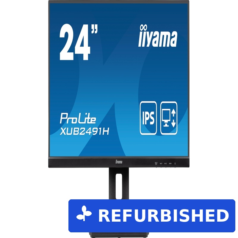 Iiyama Monitor TFT XUB2491H 60.5cm IPS 23.8''/1920x1080/DP/HDMI/100Hz/höv [Energieklasse E] (XUB2491H-B1) (geöffnet)