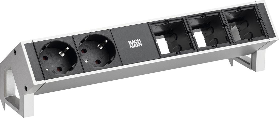 BACHMANN DESK2 2xCEE7/3 3xABD INOX lackiert (902.4860)