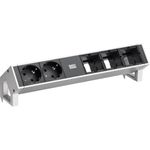 BACHMANN DESK2 2xCEE7/3 3xABD INOX lackiert (902.4860)