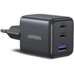 Ugreen 30W 3-Port GaN II Fast Wall Charger USB-A & 2 x USB-C Black (55536)