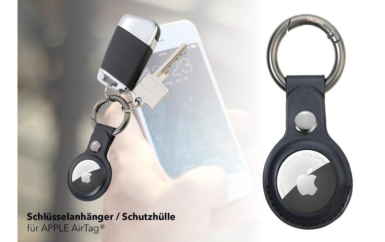 TROIKA AIRTAG COVER Schlüsselanhänger KR21-20/BK Schwarz