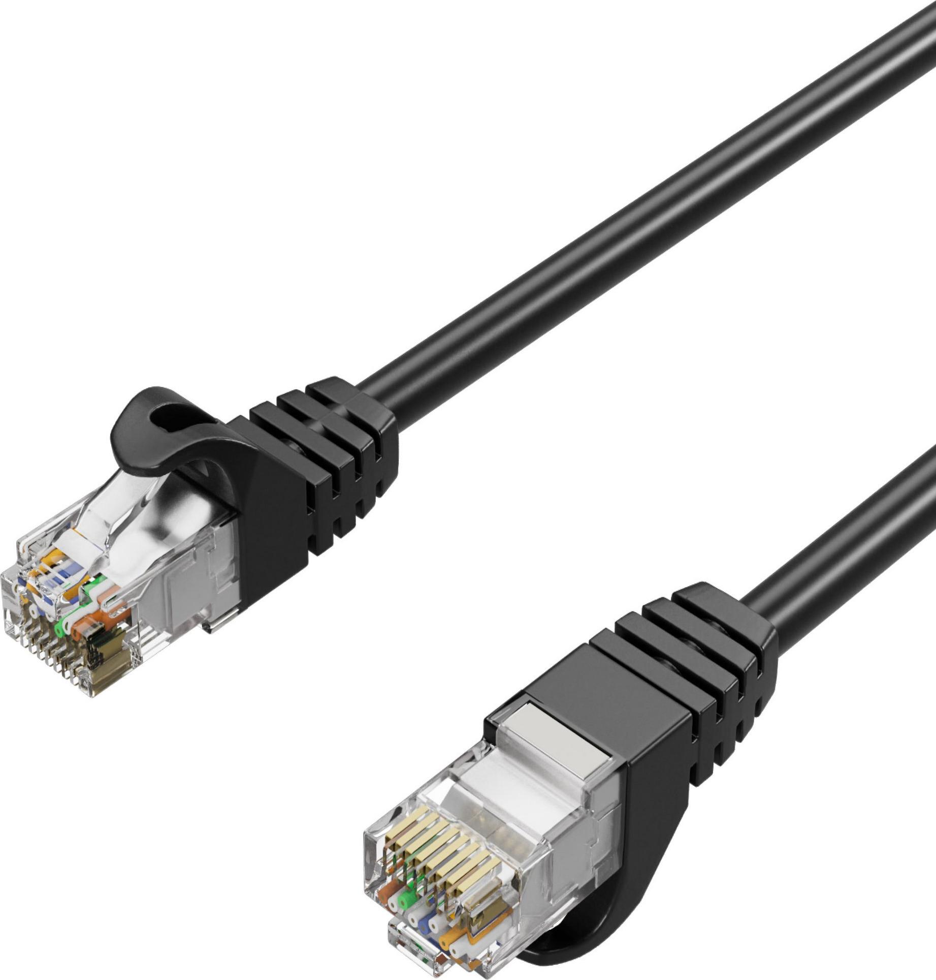 Flexline ®-RJ45 Patchkabel, Cat. 7 S/FTP, PUR, schwarz, 0,15m (FL31-39205)