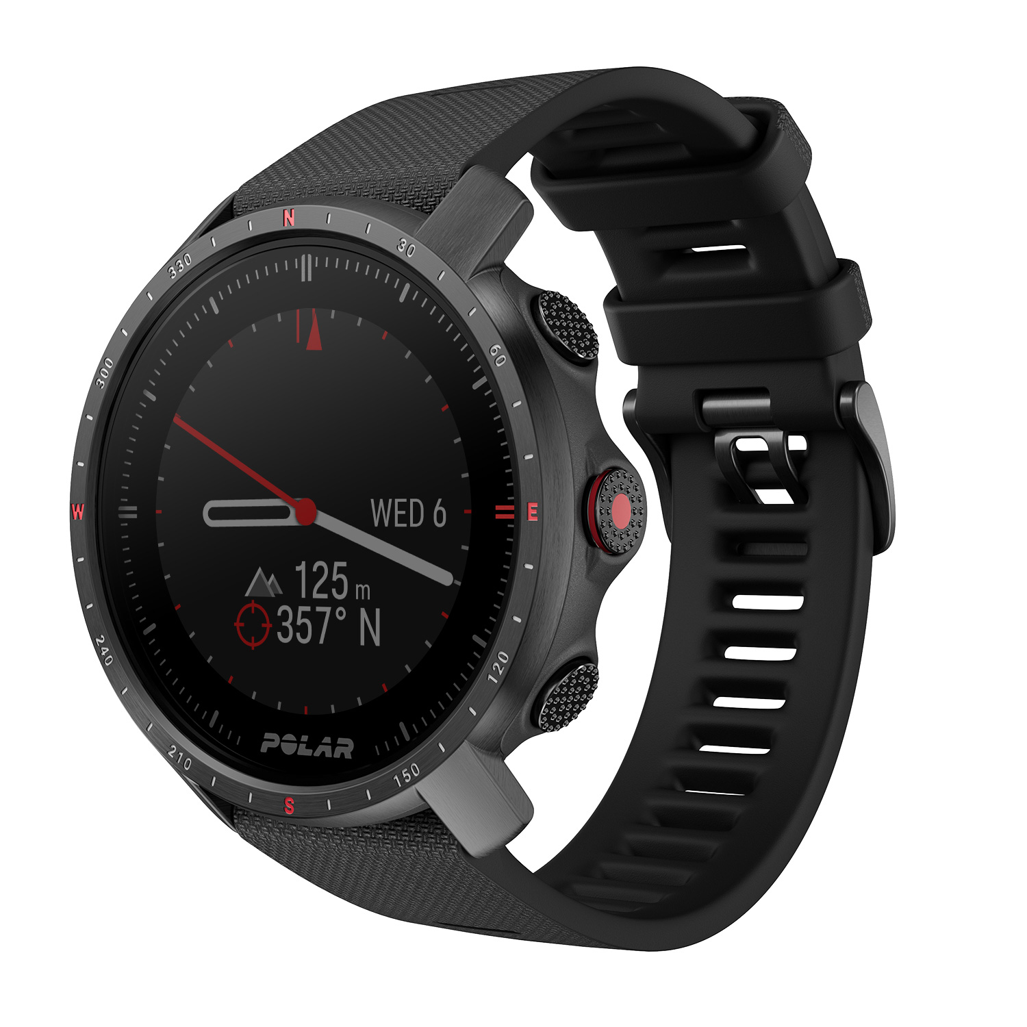 POLAR Grit X Pro Smartwatch 1,2" GPS Bluetooth Schwarz