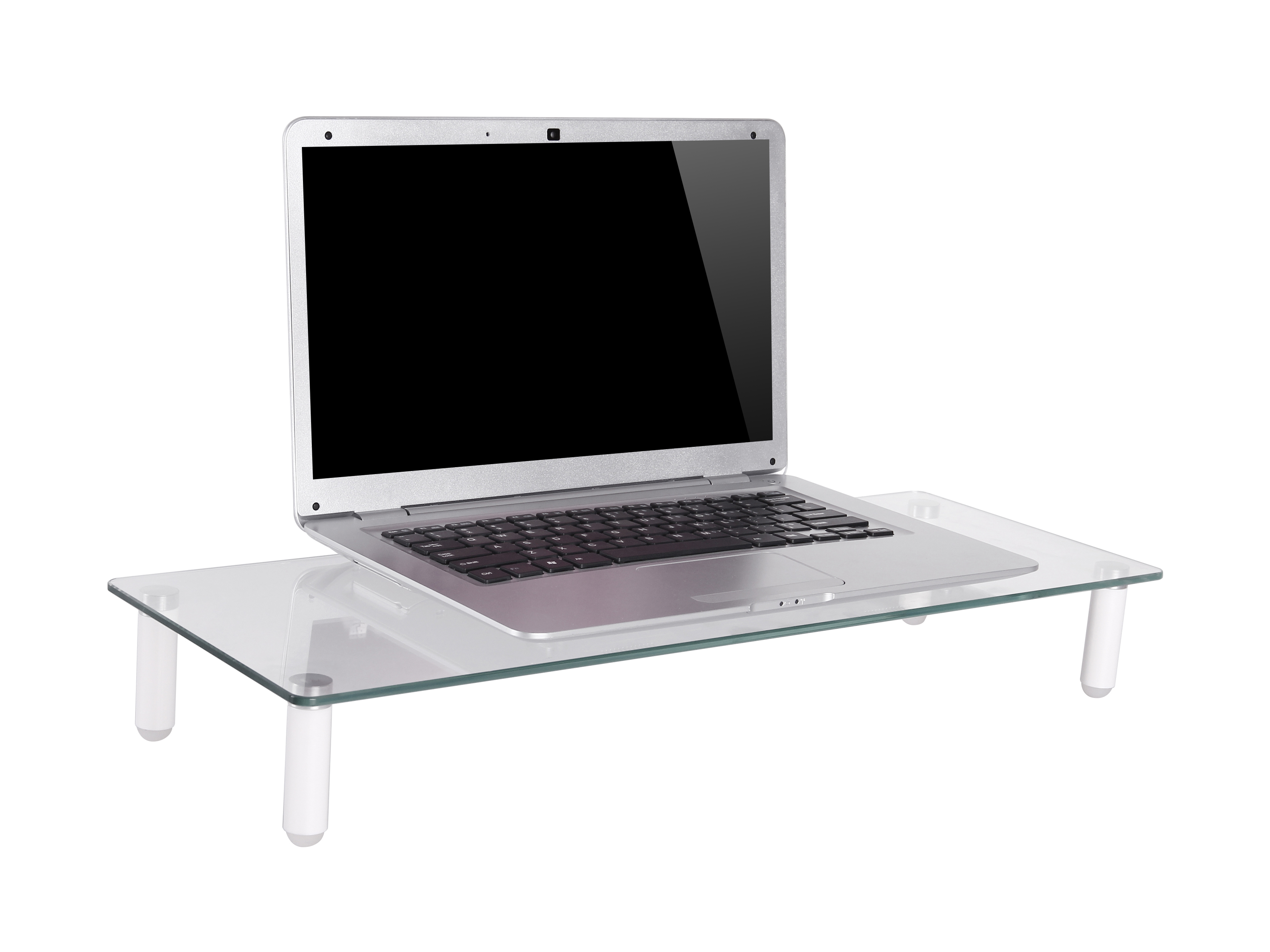 Equip Monitorständer Glas 56 cm Transparent