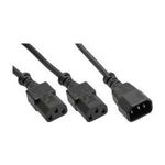 InLine 16657K 3m C14-Koppler 2 x C13-Koppler Schwarz Stromkabel (16657K)