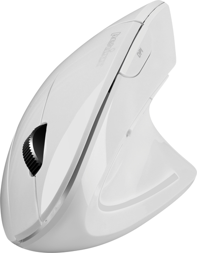 Perixx PERIMICE-813 W Ergonomische Maus Funk, Bluetooth® Weiß (12274)