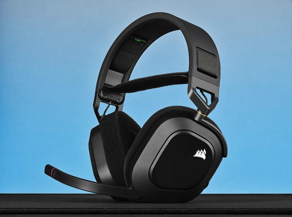 Corsair HS80 RGB Wireless Gaming-Headset, Schwarz