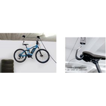 FISCHER Fahrrad-Lift PROFIPLUS, Tragkraft: 57 kg, schwarz für alle gängigen Fahrräder und E-Bikes geeignet, dank - 1 Stück (50387)