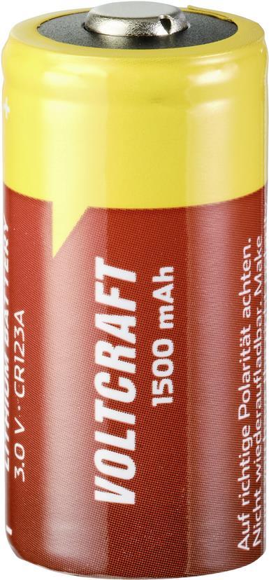 CR123A Fotobatterie CR-123A Lithium 1500 mAh 3 V 1 St. (VC-12714225)