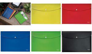 LEITZ Dokumententasche Recycle, DIN A4, PP, gelb hergestellt aus 80% recyceltem Kunststoff, 100% recycelbar, - 1 Stück (46780015)