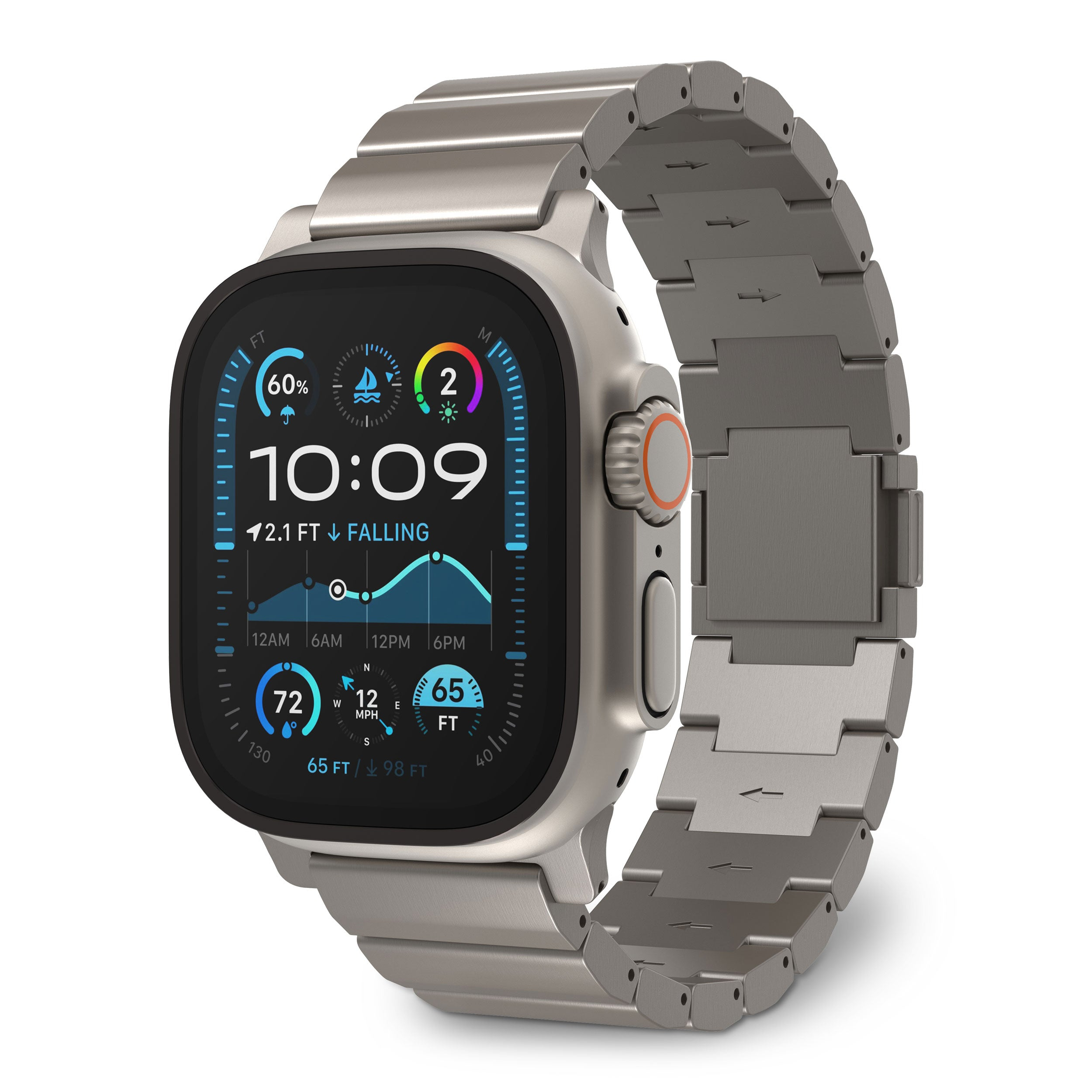 Decoded Traction Band für Apple Watch Ultra 1 & 2 Titan
