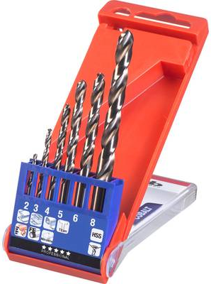 kwb 428040. Vorgesehene Verwendung: Bohrer, Bohrerart: Bohrerbit-Set, Rotating Richtung: Drehung der rechten Hand. Verpackungsart: Hängende Kiste. Anzahl der Bohrer-Bits: 6 Stück(e) (428040)