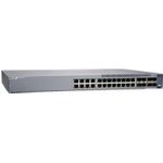 Juniper EX4100-F 24-Port 10/100/1000BaseT PoE+, 4x 10G SFP+ Uplink ports, 4x 10G SFP+ Stacking ports (optics sold separately) with Standard SW.TAA Compliant. (EX4100-F-24P)