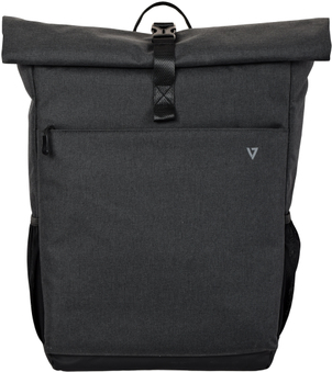 V7 Elite CBXT16 Rolltop Notebook Rucksack 39.6 cm (15.6) Grau mit grauen Akzenten  - Onlineshop JACOB Elektronik