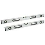 BRÜDER MANNESMANN Wasserwaage, 3 Libellen, Länge: 600 mm Leichtmetall Wasserwaage, aus doppelt geripptem Aluminium- - 1 Stück (80860)