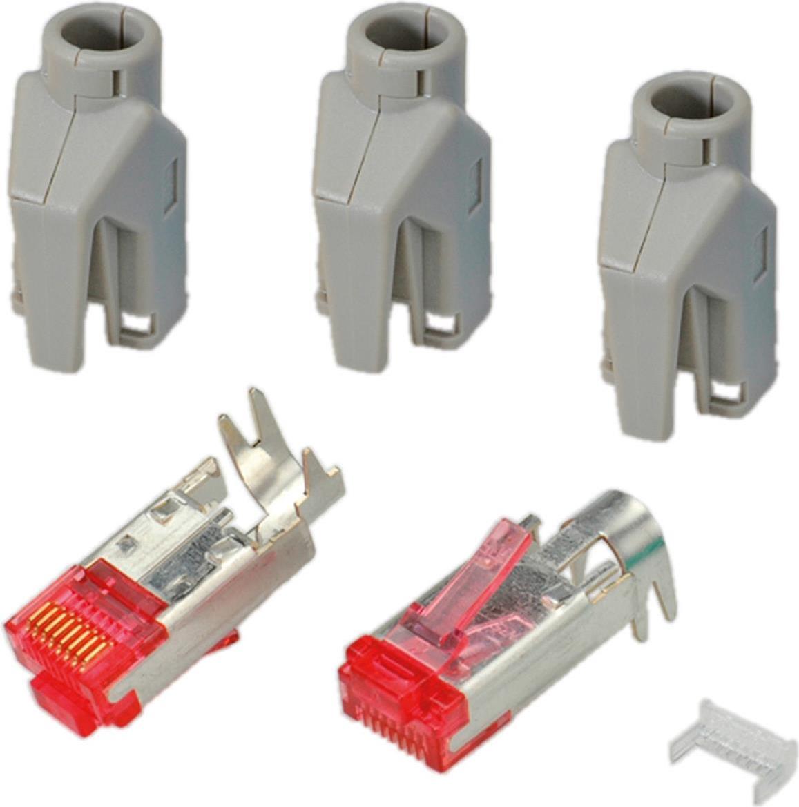 RJ45-Hirose Stecker STP, TM21 grau, 50 Stück, 3 Elemente, Cat. 6 Hersteller: HIROSE (H7641.12-50)
