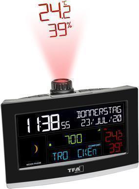 TFA Dostmann VIEW SHOW 35.8002.01 Quarz WLan Tischuhr digital Schwarz (35.8002.01)