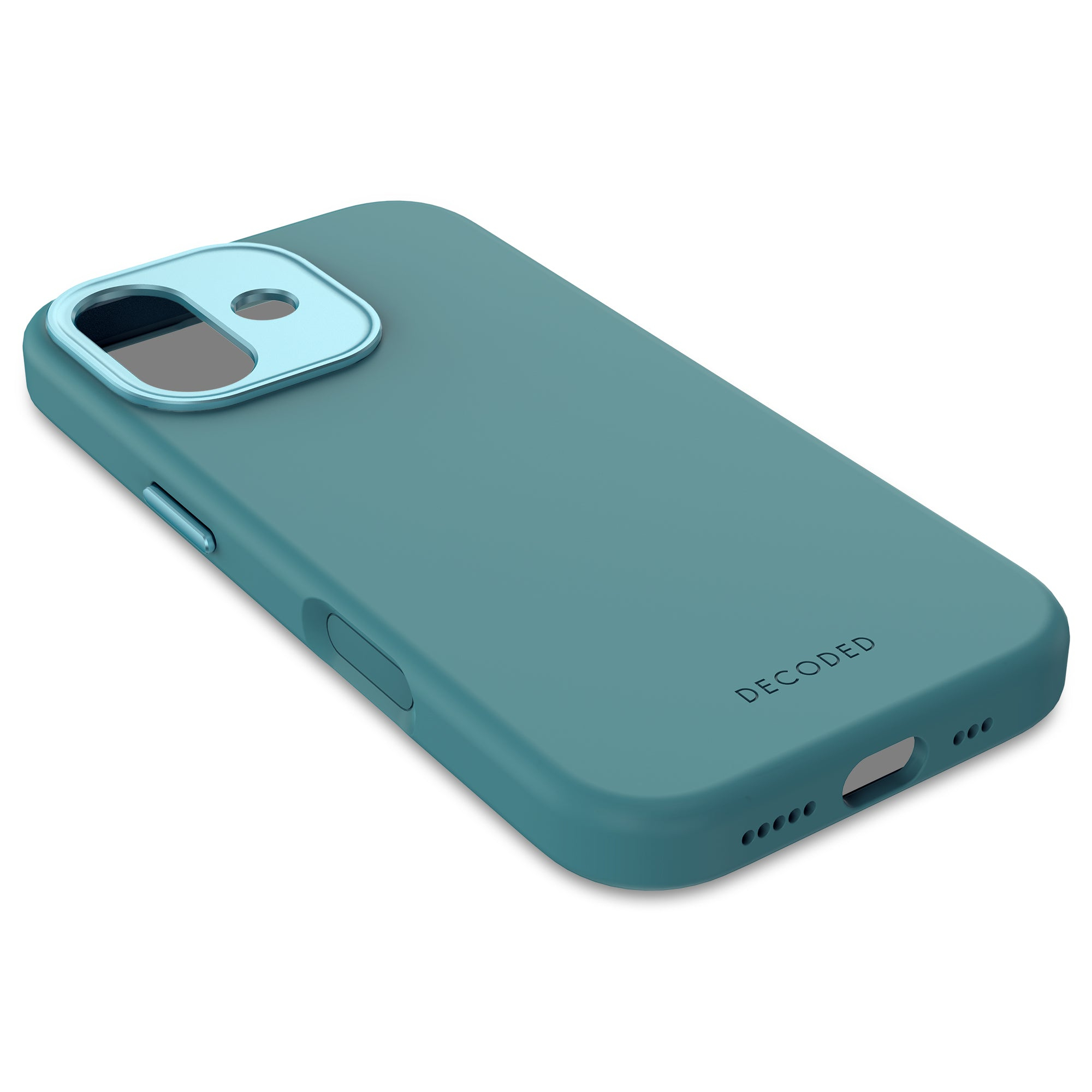 Decoded AntiMicrobial Silicone Backcover für iPhone 17 6,3" Retro Blue
