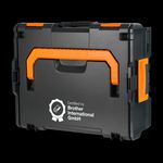 Brother L-BOXX 136 Systemkoffer mit Schaumstoffeinlage Schwarz/Orange 440x360x150mm