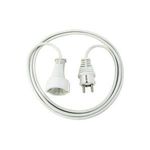 Brennenstuhl Kunststoff-Verlängerungskabel, H05VV-F 3G1.5, weiss, 2 m (1168120015)