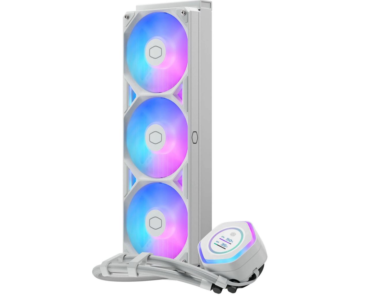 Cooler Master MasterLiquid Atmos II 360 LCD White ARGB Komplett-Wasserkühlung (MLX-D36M-A25SZ-LW)