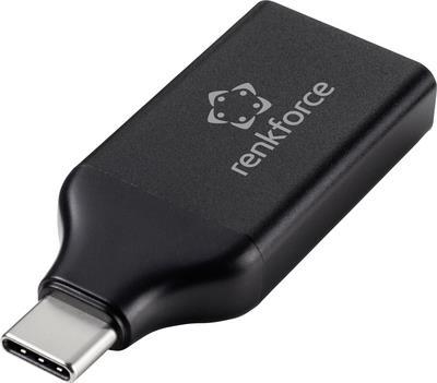 Renkforce RF-4604246 Videokabel-Adapter DisplayPort USB Typ-C Schwarz (RF-4604246)