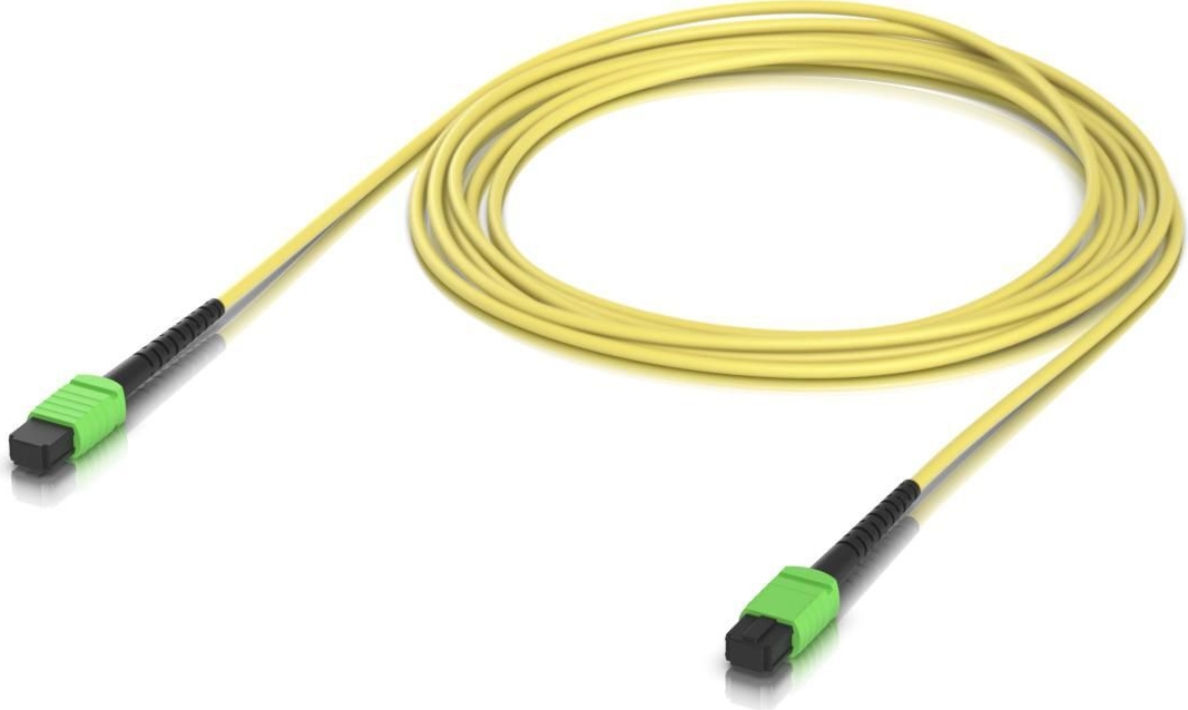 Ubiquiti Indoor OS2 single-mode fiber B APC connectors designed for 100G applications. 3M (UACC-OFC-SA-MPMP-3M)