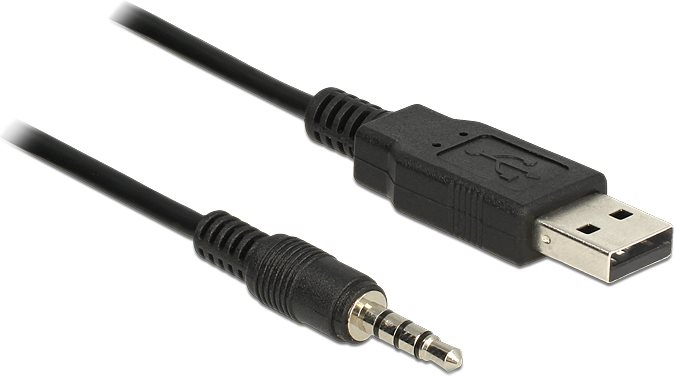 DeLock Converter USB2.0 > Serial-TTL 2,5 mm 3 pin stereo jack 1,8 m (3,3 V) (83779)