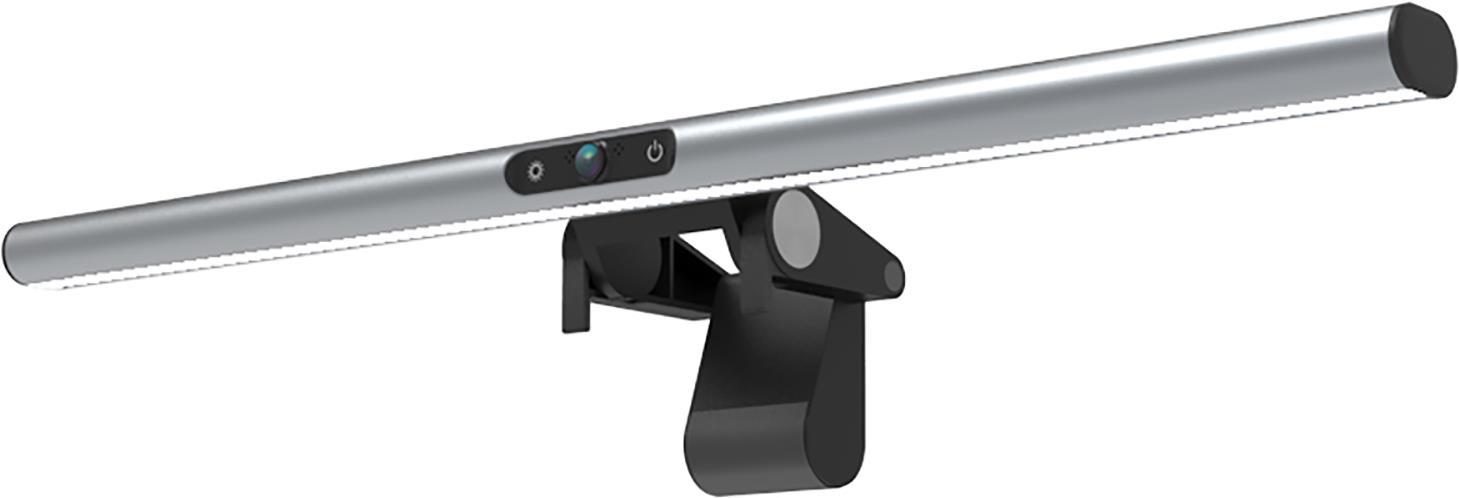 4smarts 2in1 LightBar Pro Monitorlampe mit FullHD Webcam, silber (456486)