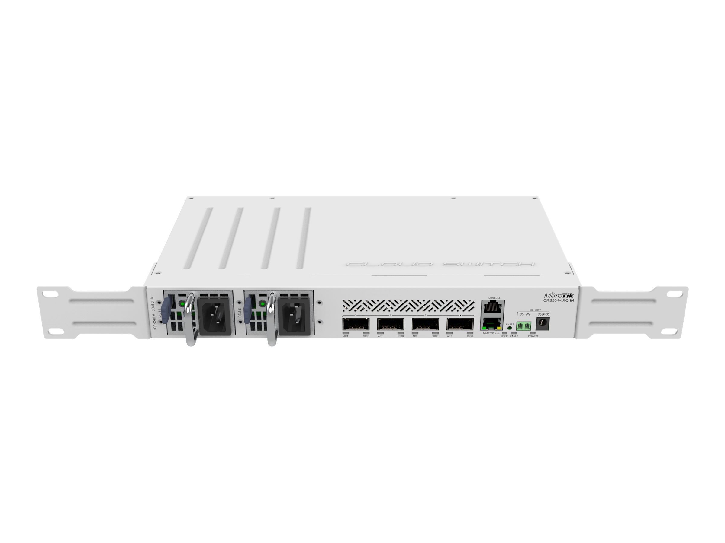 MikroTik CRS504-4XQ-IN Managed Switch 4x 100 Gbit/s QSFP28 Weiß