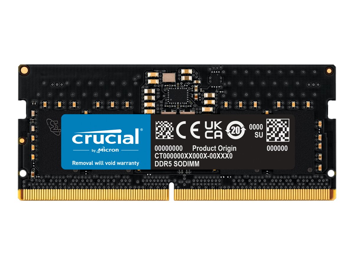 Crucial CT8G56C46S5 8 GB DDR5-5600 SO-DIMM RAM Schwarz