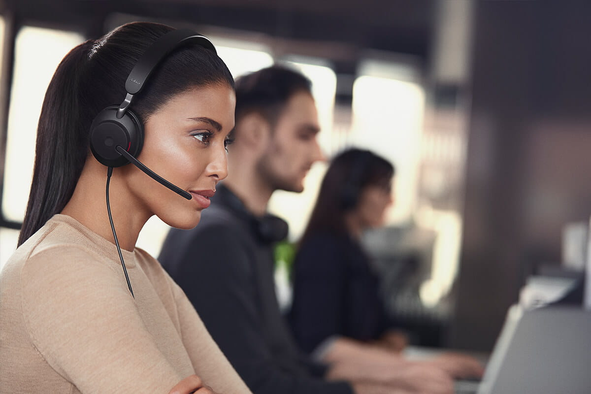 Jabra Evolve2 40 SE UC Stereo On-Ear Headset Schwarz