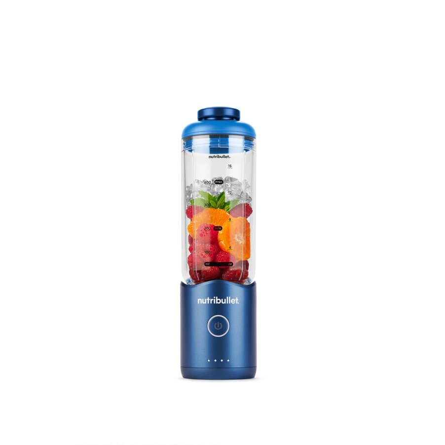Nutribullet NBP013BL Flex Portable Smoothie-Maker 0,59 l Akkubetrieb Icecrush-Funktion Blau