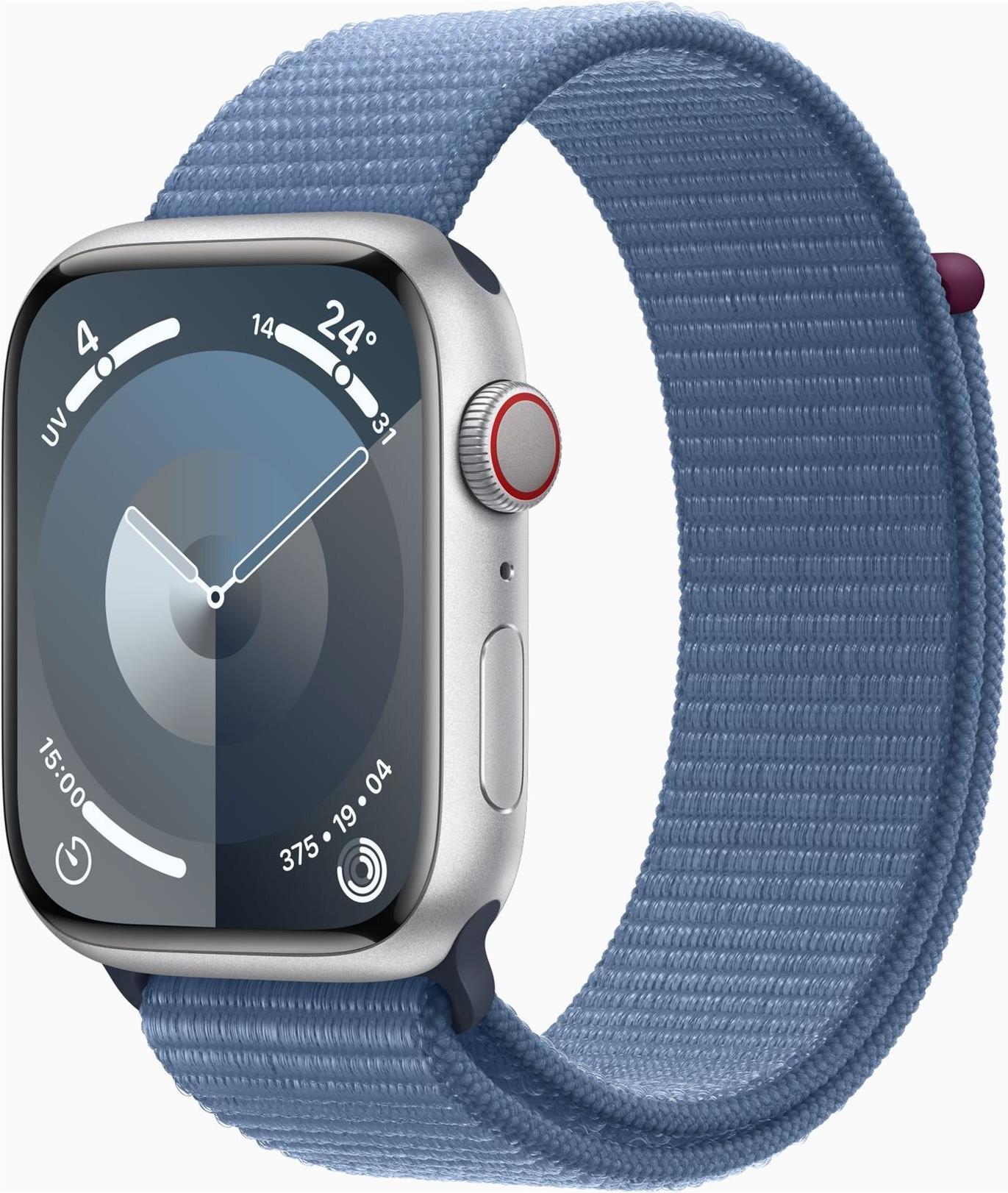 APPLE Watch Series 9 GPS + Cellular 45mm Silver Aluminium Case 