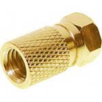 shiverpeaks ®-BASIC-S--F-Stecker 7,5, vergoldet, mit großer Mutter (BS85012-AG)