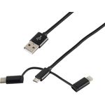 S-Conn 14-50068 1m USB A Micro-USB B Männlich Männlich Schwarz USB Kabel (14-50068)