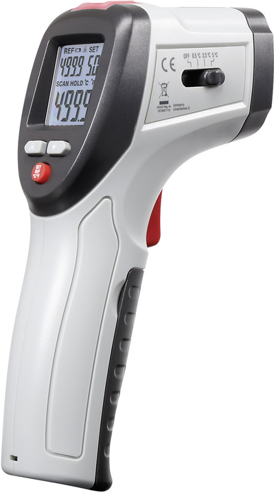 Voltcraft IRF 260-10S Infrarot-Temperatur Lecksucher, IR-Thermometer, Optik 10:1, Messbereich -50 bi (IRF 260-10S)