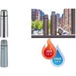 THERMOS Isolierflasche TC EVERYDAY, 0,5 L, eisblau matt doppelwandiger Edelstahl, hält 12 Stunden heiß / 24 Stunden - 1 Stück (4058.341.050)