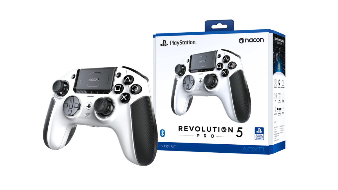 NACON Revolution 5 Pro kabelloser Controller PS5 PS4 PC Weiß