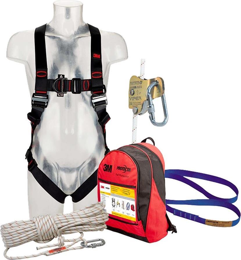 3M Vertikal Set PROTECTA Gr.M/L b. 100kg 2P-Gurt+AC400+AC415+AM450/100+Rucksack (1150506)