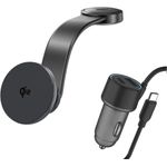 4smarts Qi2 Universal Grau Zigarettenanzünder Kabelloses Aufladen Auto (540988)