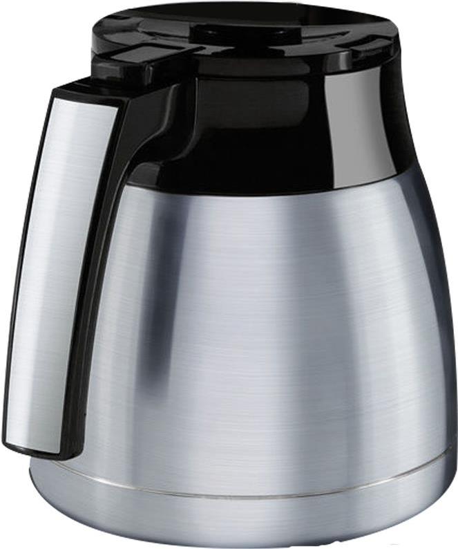 Melitta 4006508215737. Produkttyp: Karaffe, Produktfarbe: Schwarz, Silber. Menge pro Packung: 1 Stück(e) (215737)