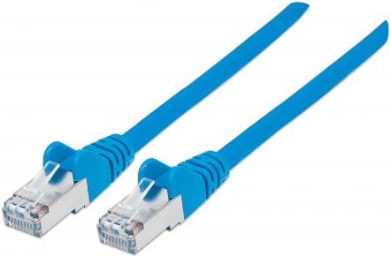 INTELLINET NETWORKS Network Cable,Cat.7 Rohkabel Raw Cable, Cat6A Modular plugs, CU, S/FTP, LSOH, 0.5 m, Blue (740661)