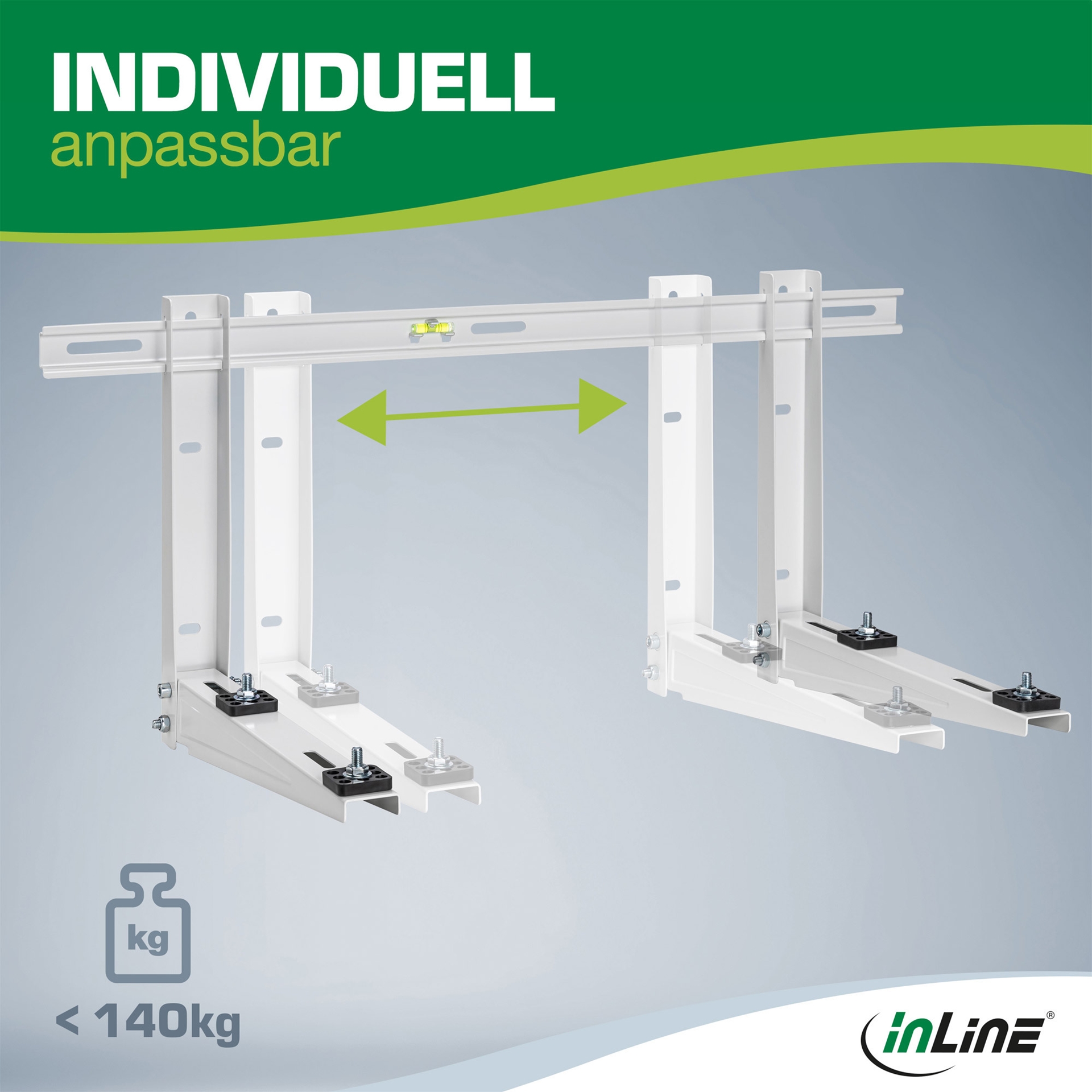 InLine Befestigungskit für Split Klimaanlage 77,5 cm Weiß